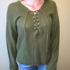 Olive green sweater